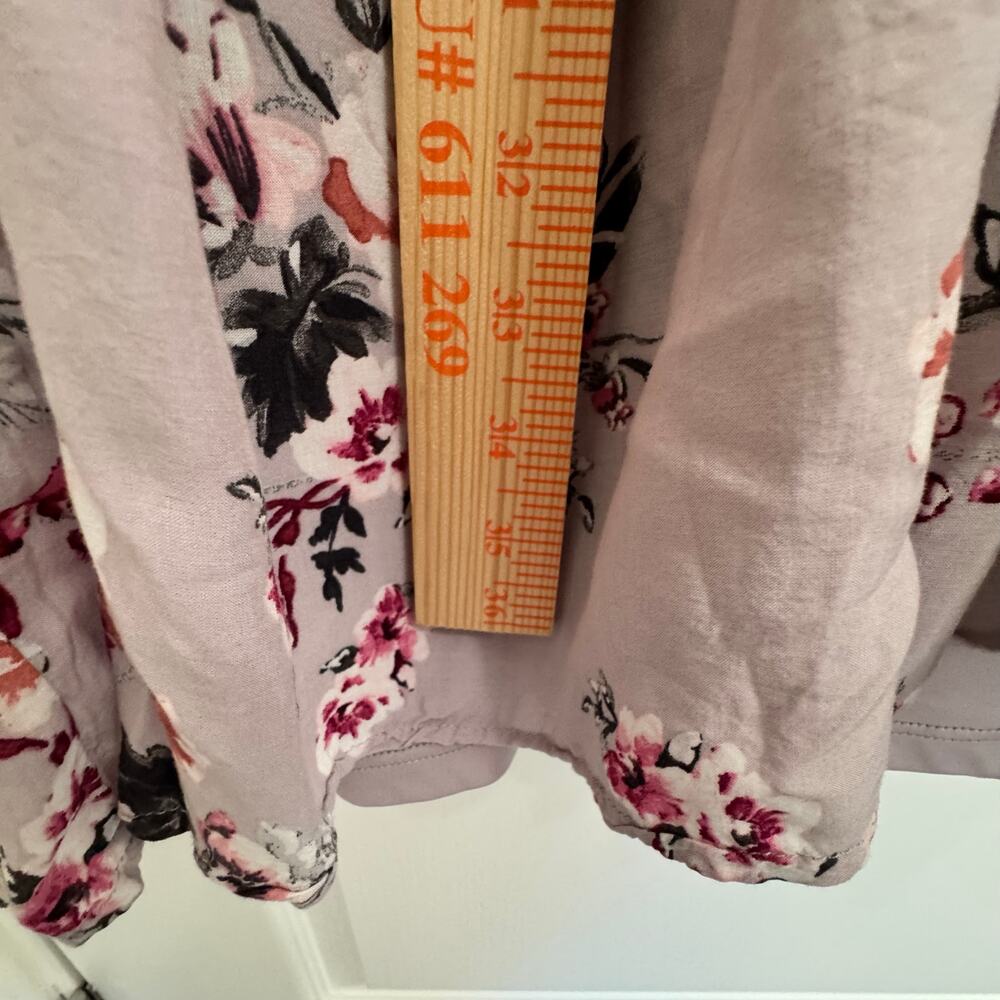 Torrid Smocked Floral Short Sleeve Dress Women’s Plus Size 2 Lined Lavender - Picture 12 of 13